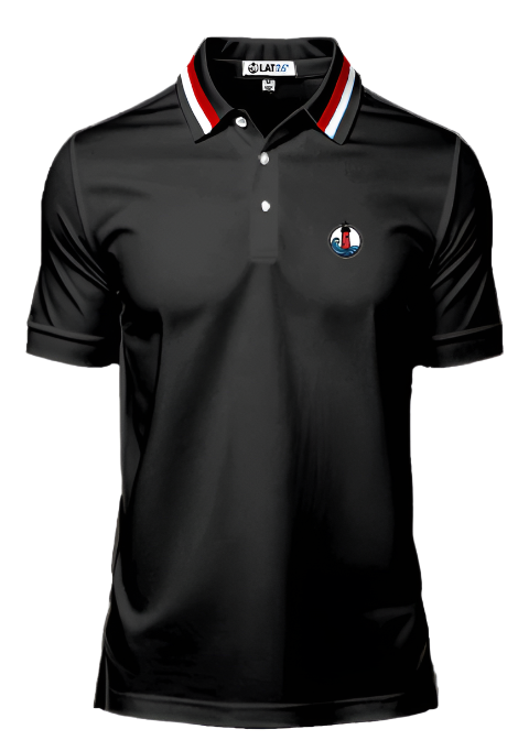 Black Lighthouse Logo Polo